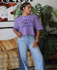Caroline Two Tone Wide Leg Jeans