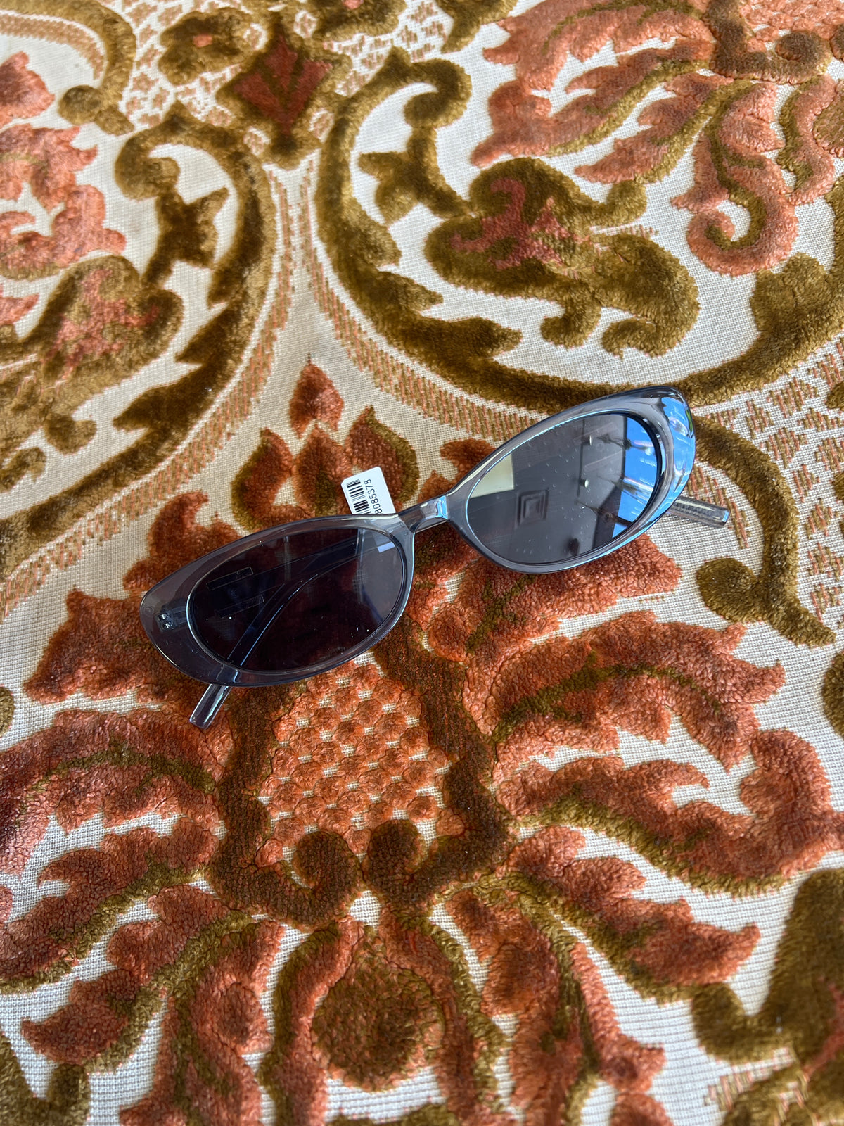 90s Slim Oval Nararow Women Fashion Sunglasses