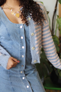 Ella Denim Button Down Mini Dress