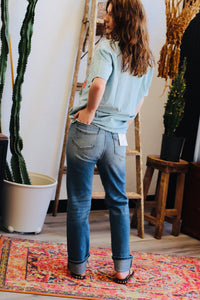 Carrie Cuffed Medium Wash Jeans