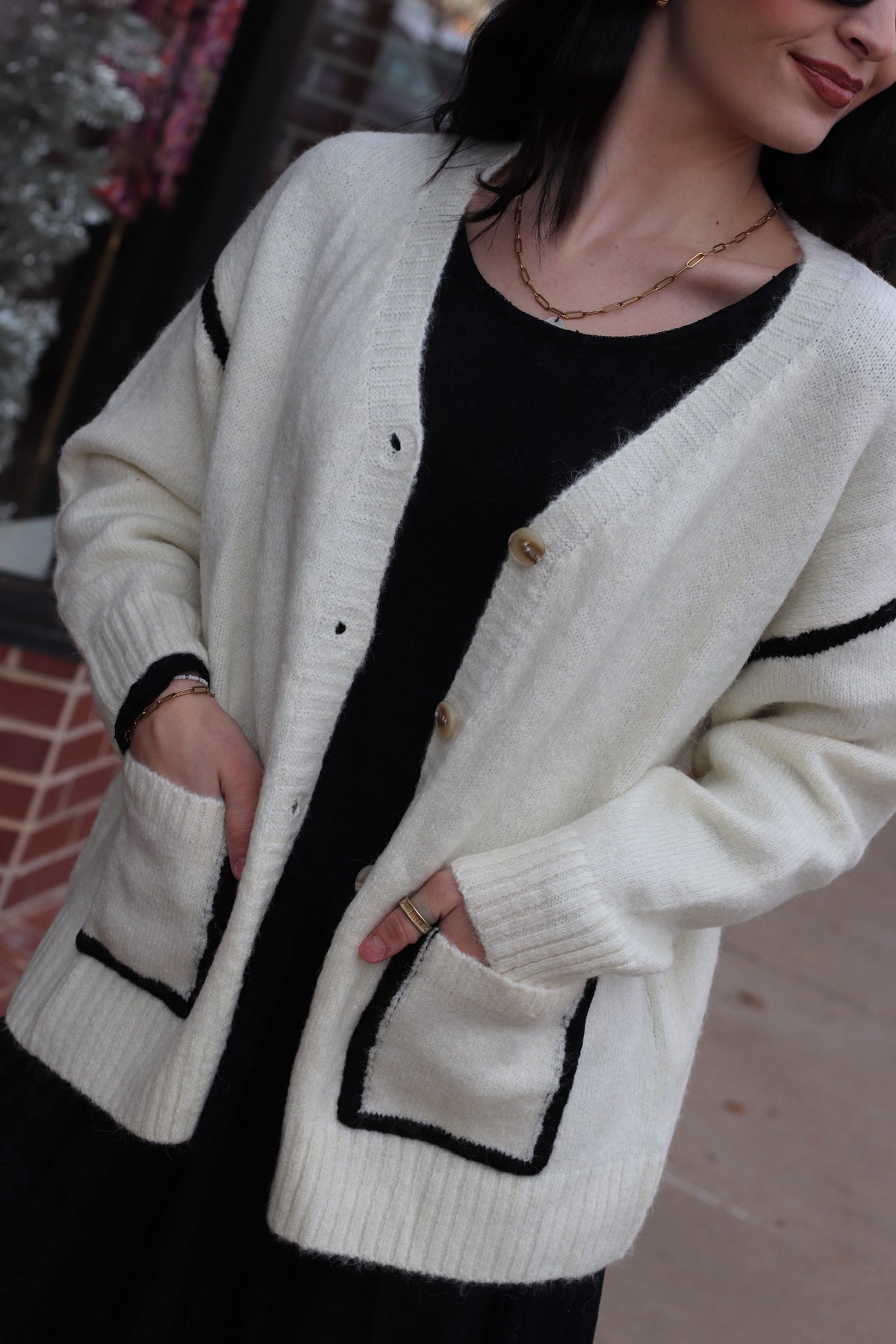 Avery Piping Cardigan