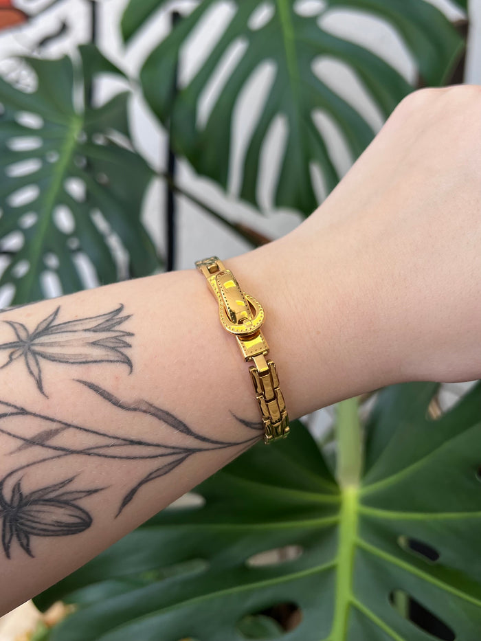 Watch Strap 18K Gold Plated Bracelet