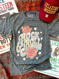 Rock & Roll Rose Graphic Tee
