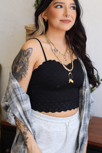 Little Black Bralette Top