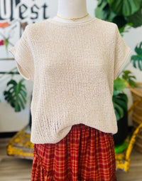 Ready For Fall Tan Sweater Top
