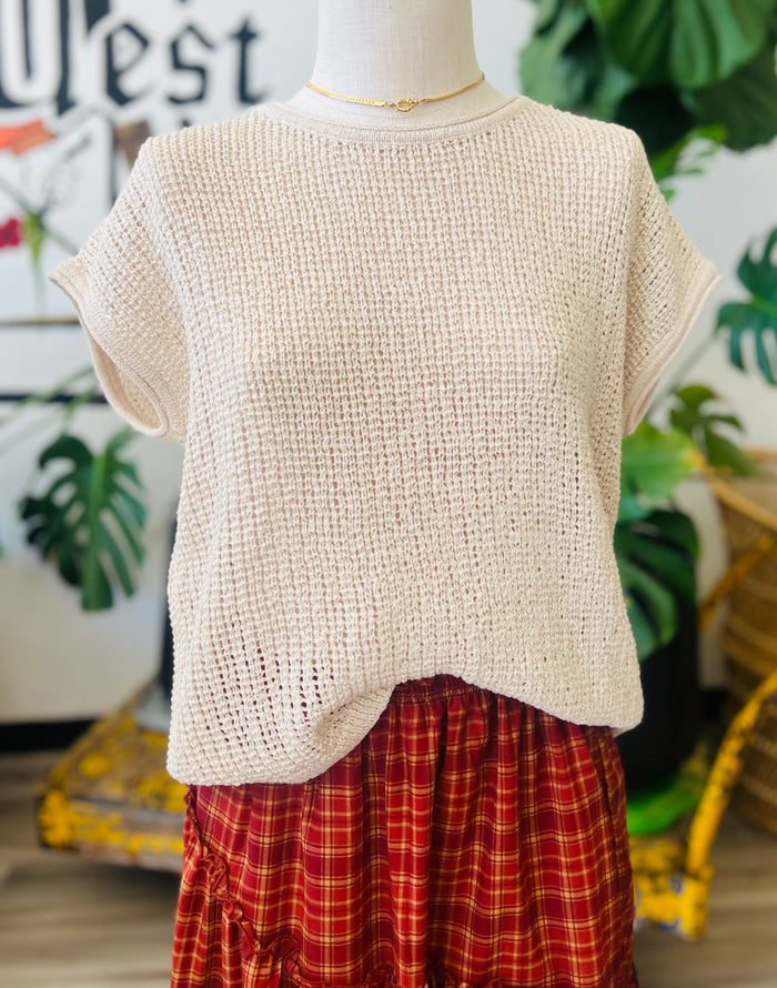 Ready For Fall Tan Sweater Top