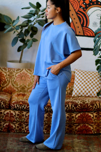 Scuba Two Piece Lounge Set + Light Blue