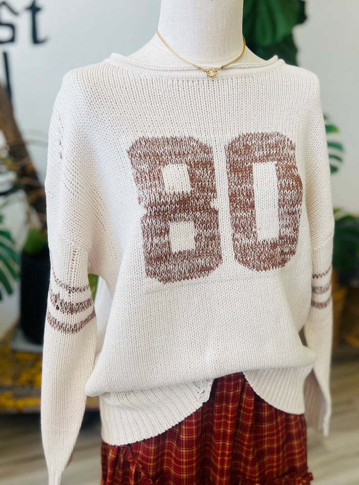 Distressed Knit 80 Jersey