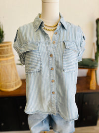 Ina Striped Button Down