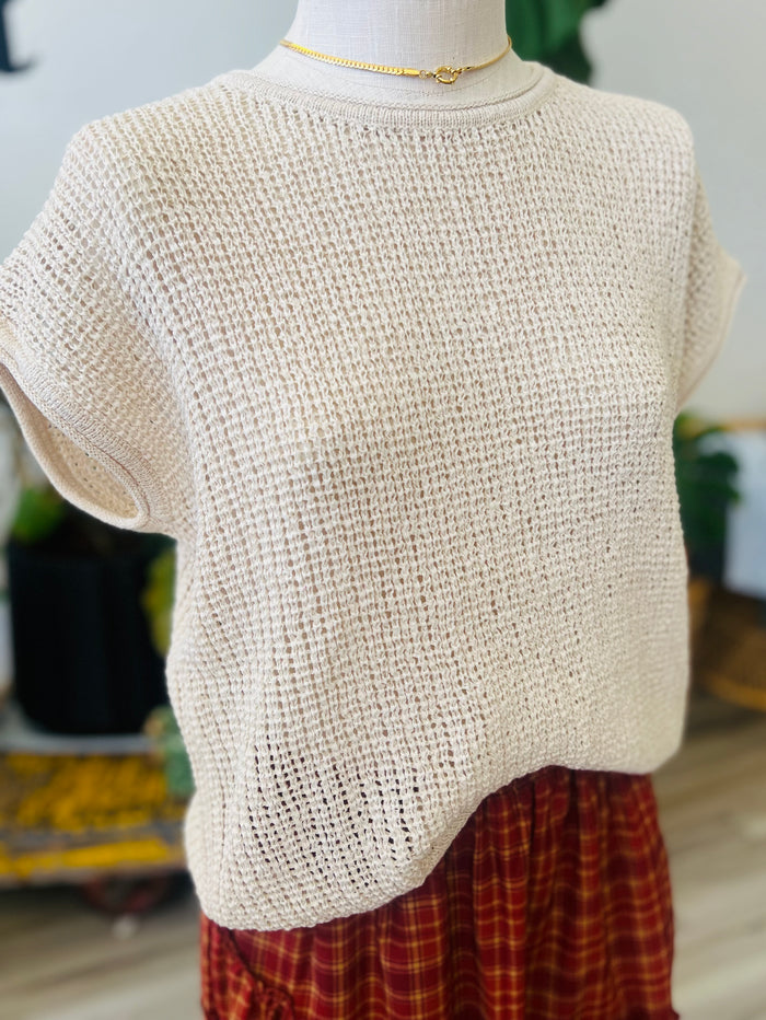 Ready For Fall Tan Sweater Top