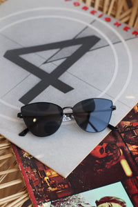 Cateye Metal Frame Sunglasses