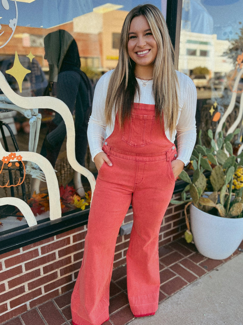 Fall Vibes Flare Overalls - 580 Threads