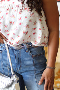 Oval Western Concho Disc Chain Belt