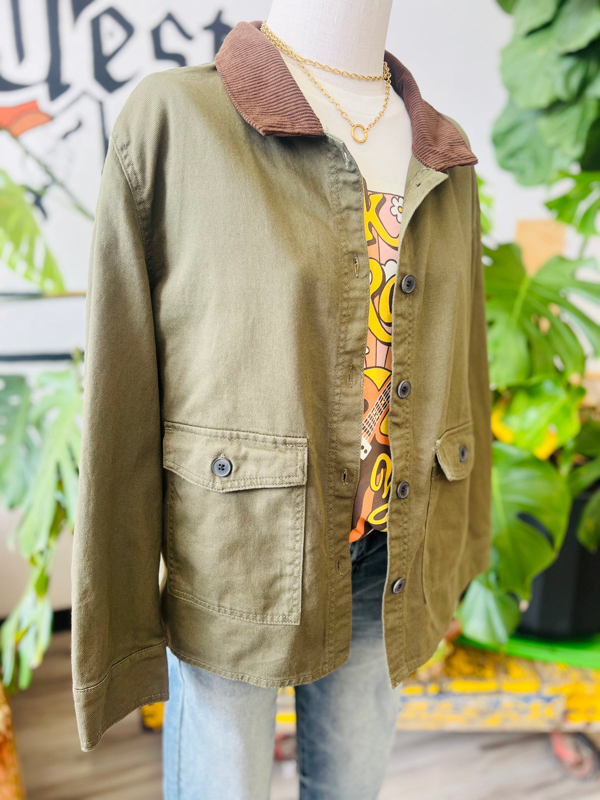 Working Girl Barn Jacket + Olive