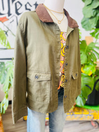 Working Girl Barn Jacket + Olive