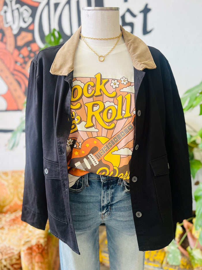 Working Girl Barn Jacket + Black