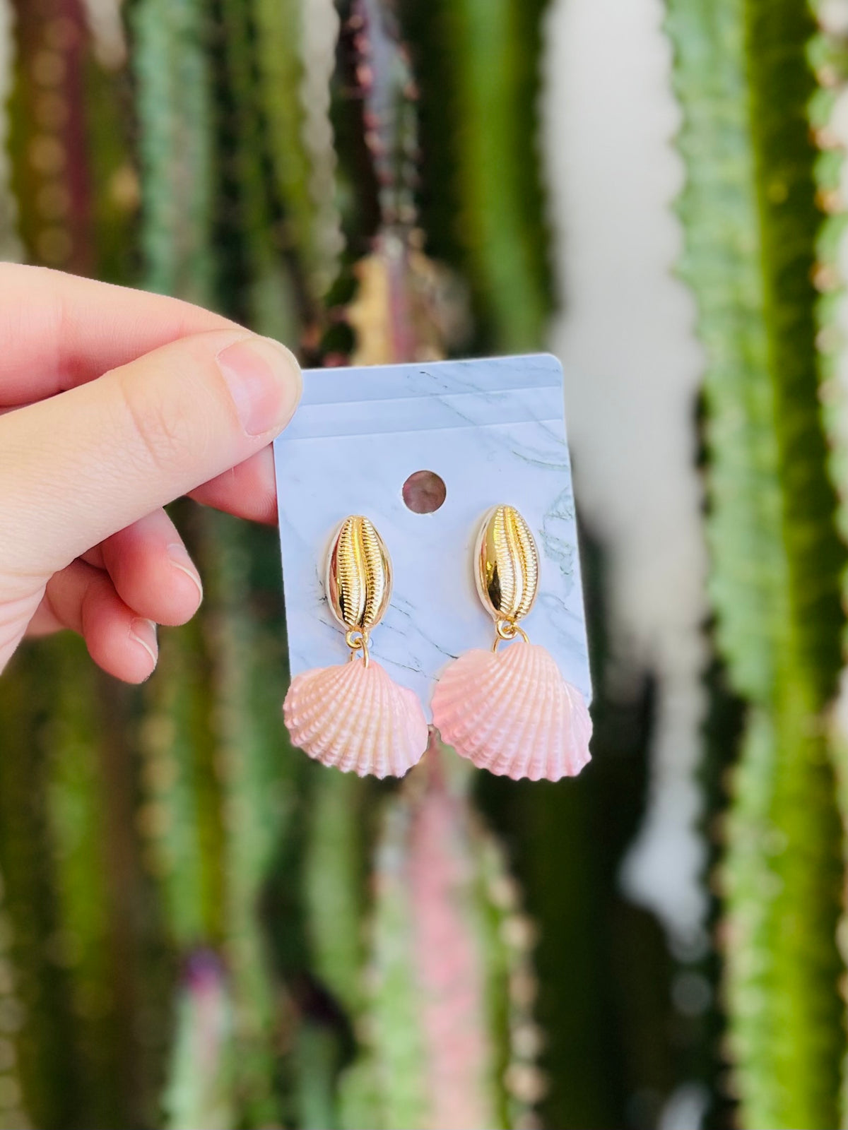 Shell Stud Earrings + 2 Colors