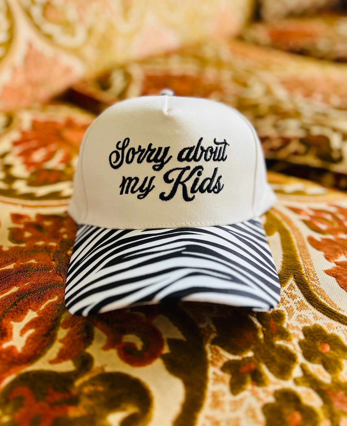 Sorry About My Kids Hat + Zebra