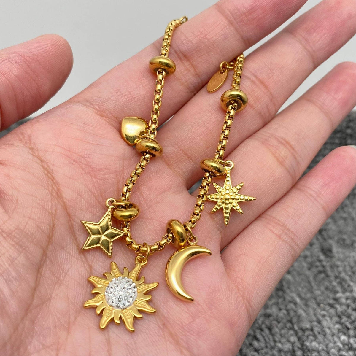 18K Gold Plated Celestial Bracelet