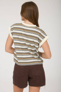 Vicki Striped Knit Top
