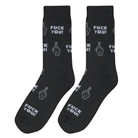 Crazy Socks - Mens Crew - Fuck You