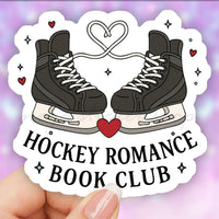 Hockey romance book club sticker 3"