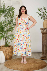 Curve + Spring Garden Midi Dress
