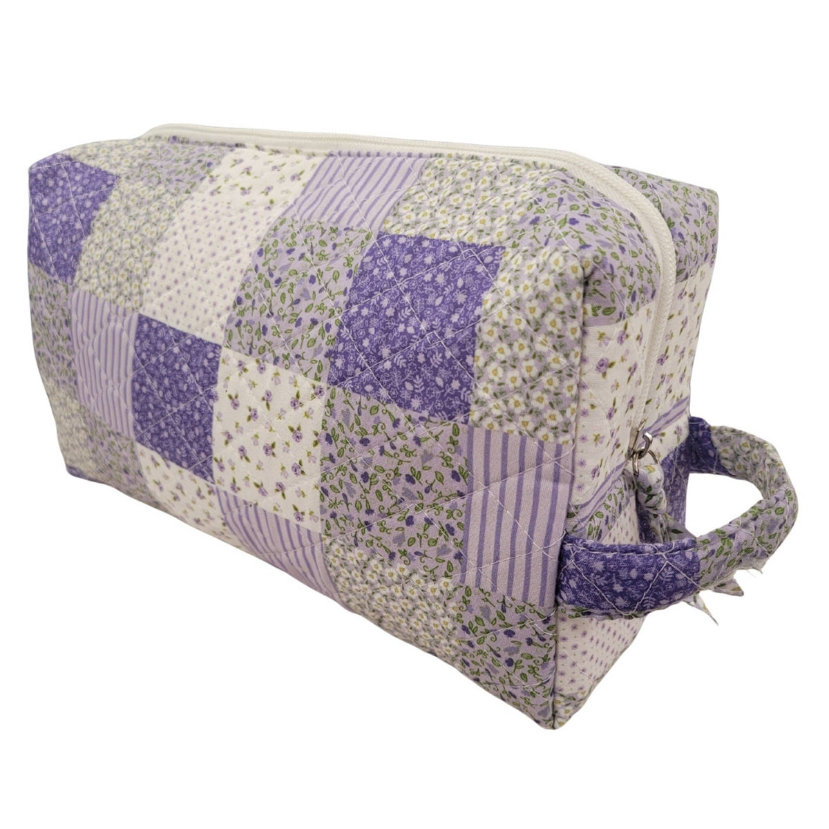 "Violet Dreams" Quilted Vanity and Travel Bag