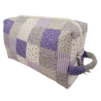 "Violet Dreams" Quilted Vanity and Travel Bag