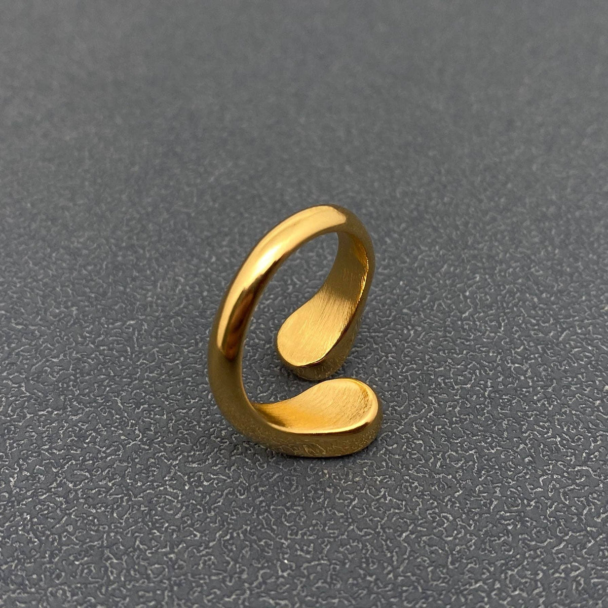 Pink Zircon 18K Gold-plated Stainless Steel Ring