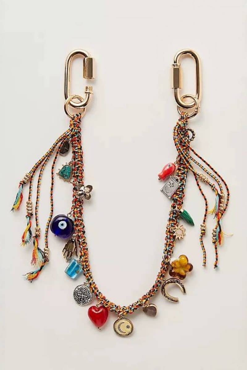 Edgy Evil Eye Bag Charm Chain