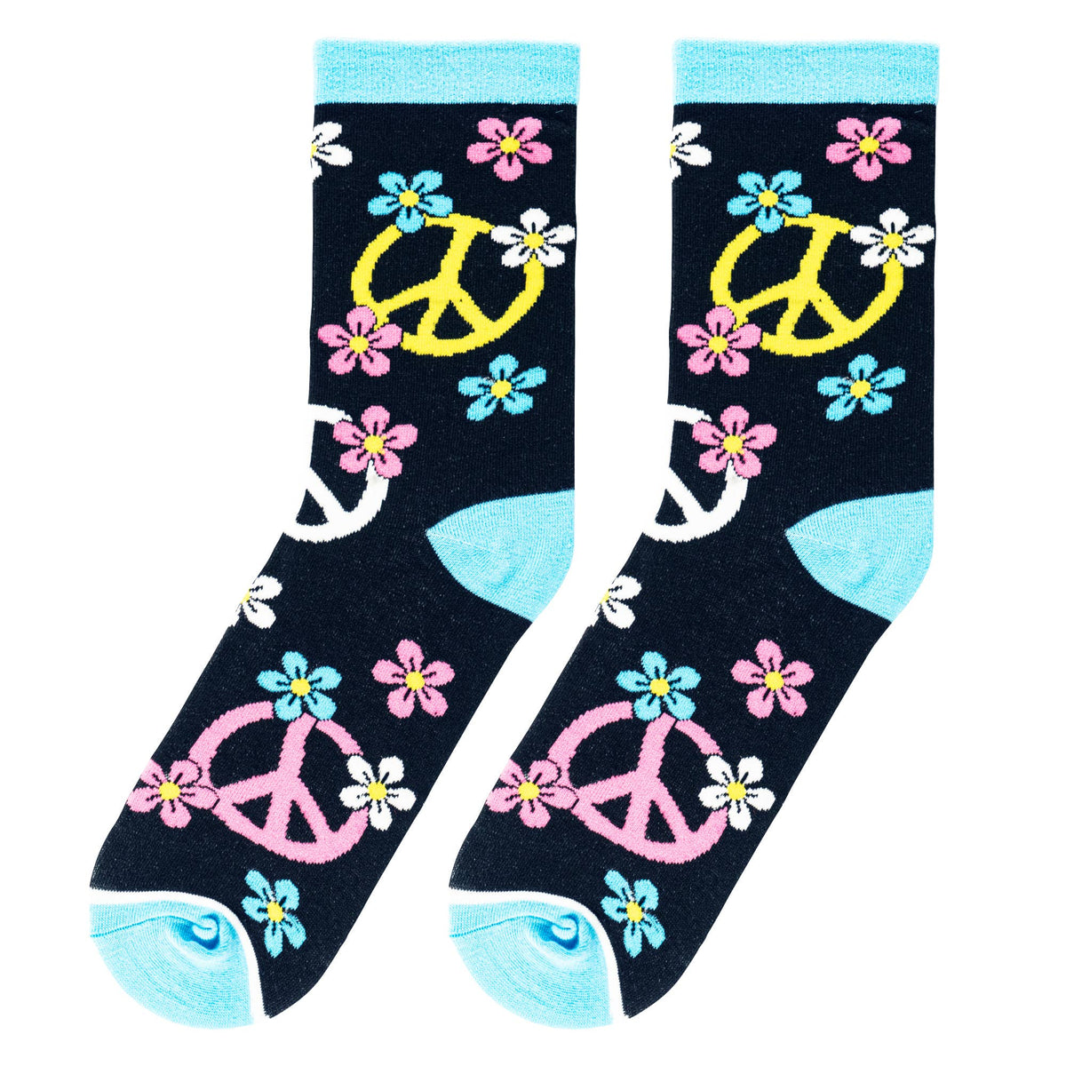 Peace Signs - Womens Crew Folded