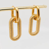 18K Gold Plated Linked Earrings