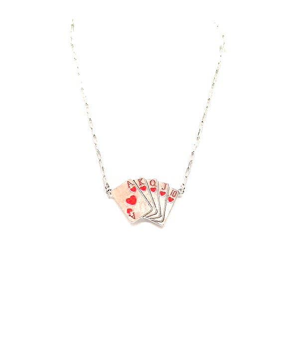 Heart Royal Flush Necklace