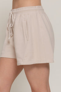 Cozy Terry Shorts + Beige