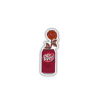 Dr Pepper Rose Sticker