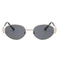 Retro Oval 90s Vintage Fashion Round Sunglasses
