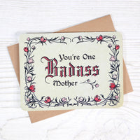 You're One Badass Mother - Vintage Mother's Day Card