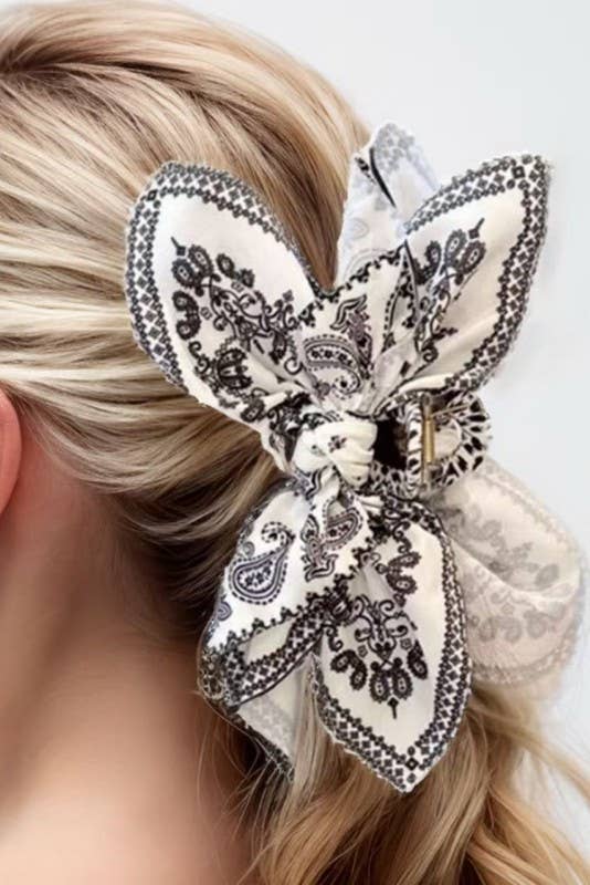 Paisley Boho Claw Clip