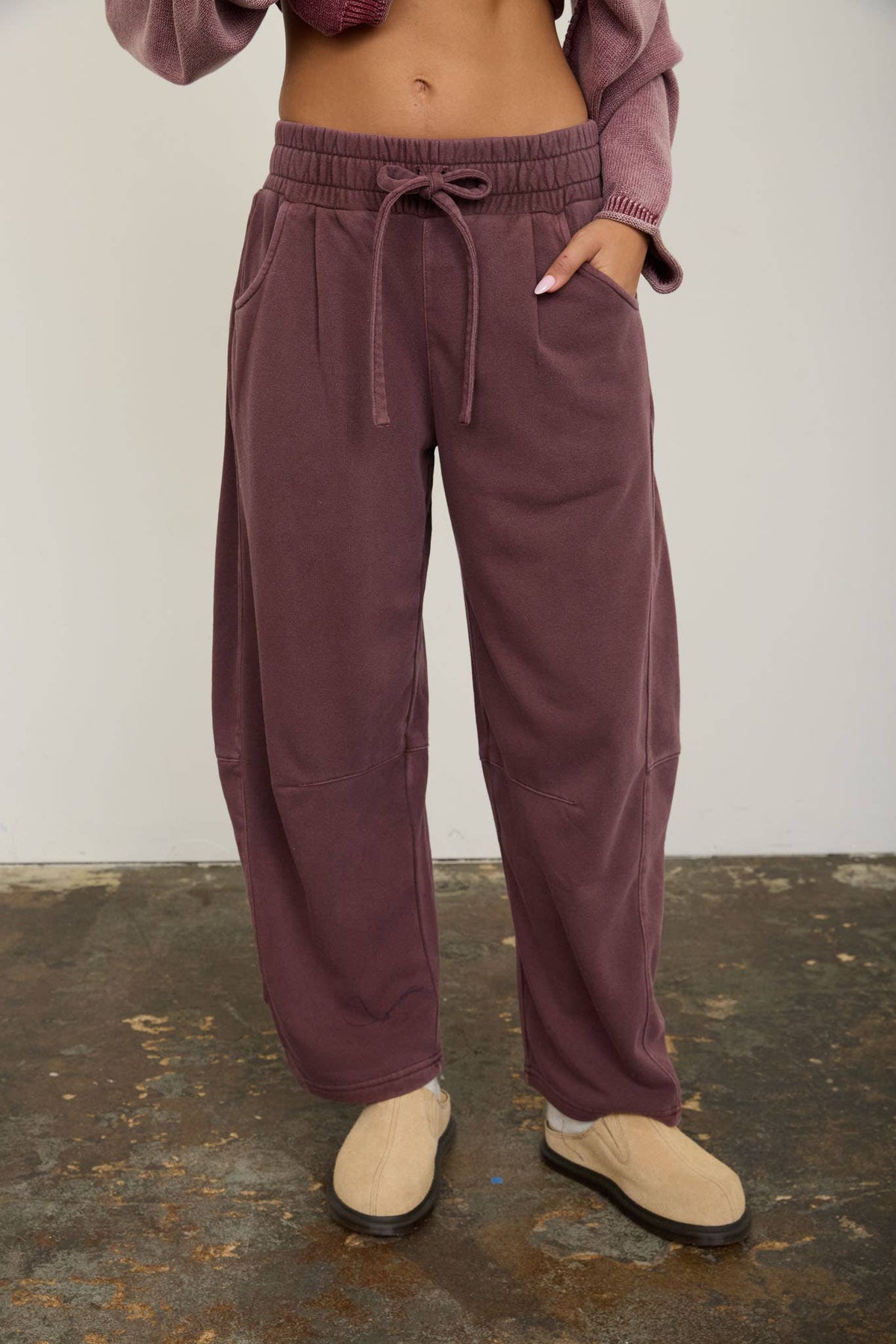 Essential Maroon Barrel Sweatpants