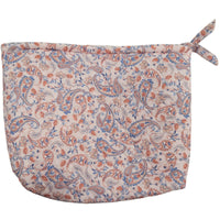 "Pink Paisley Dreams"  Quilted Cosmetic Bag