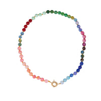 Natural Stone Colorful Beaded Necklace