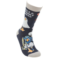 Just A Spooky Goose Halloween Socks