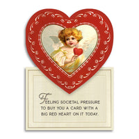 Valentine's Card with Big Heart Message