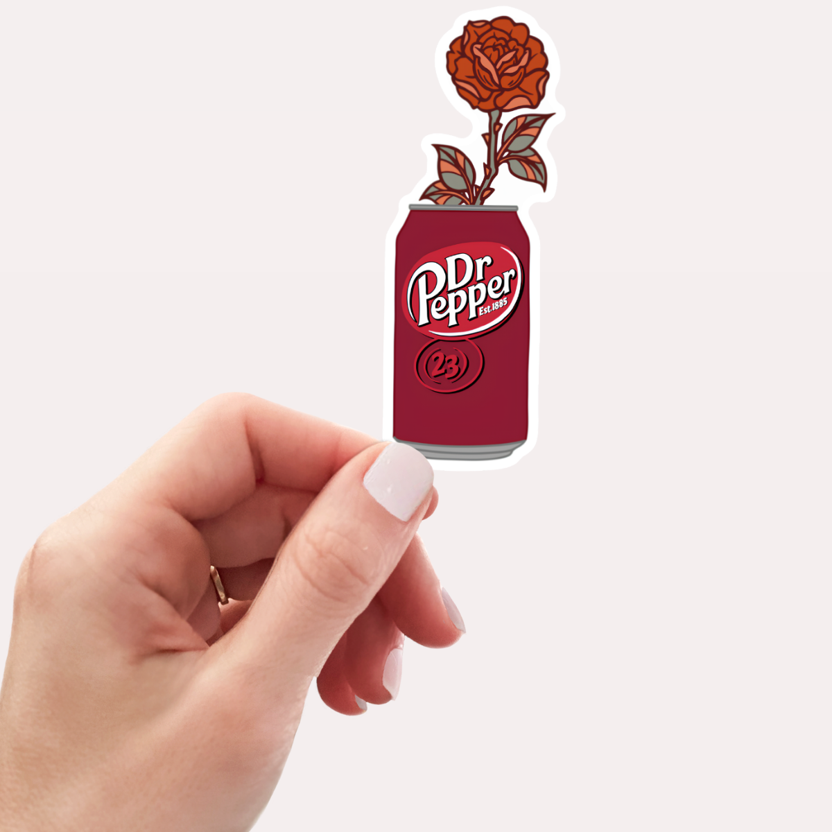 Dr Pepper Rose Sticker
