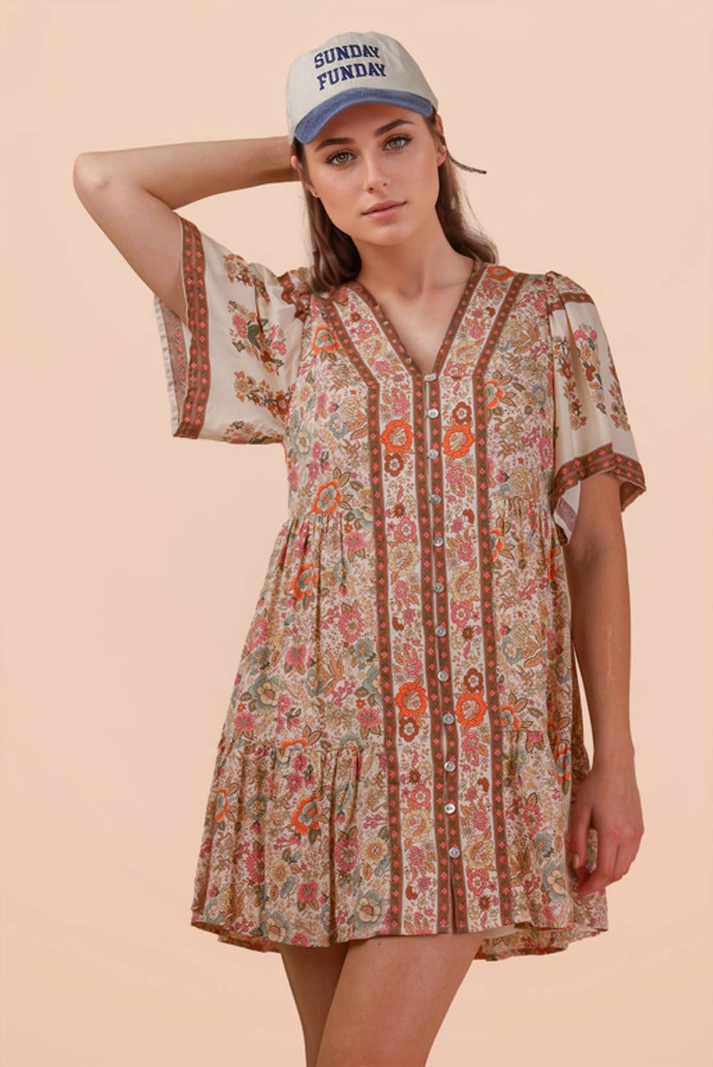 Woodstock Woven Mini Dress