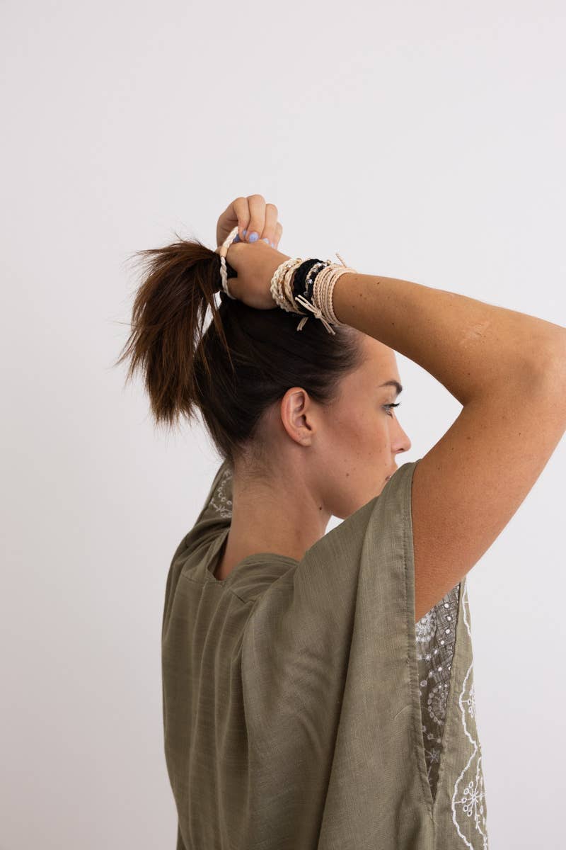 Hair Tie Bracelet Set + Neutral