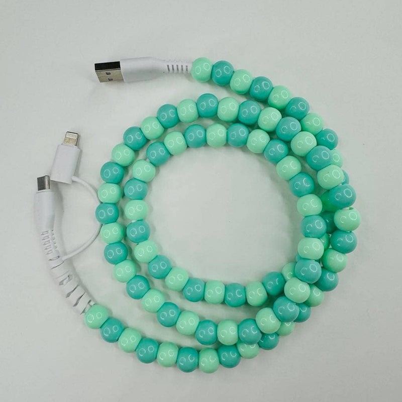 Dual Lightening Charger USB + Turquoise