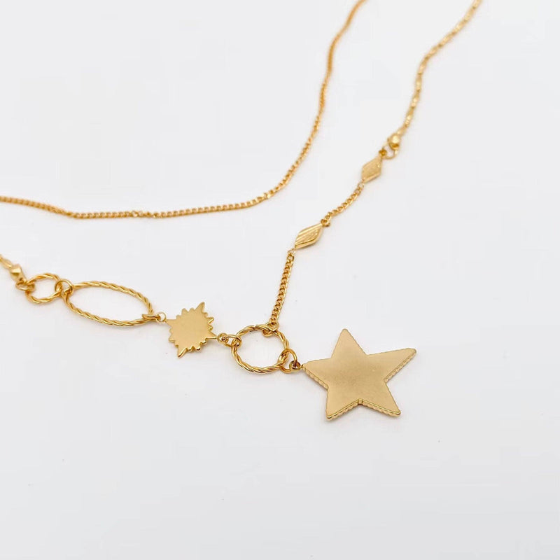 Gold Plated Star Charm Necklace