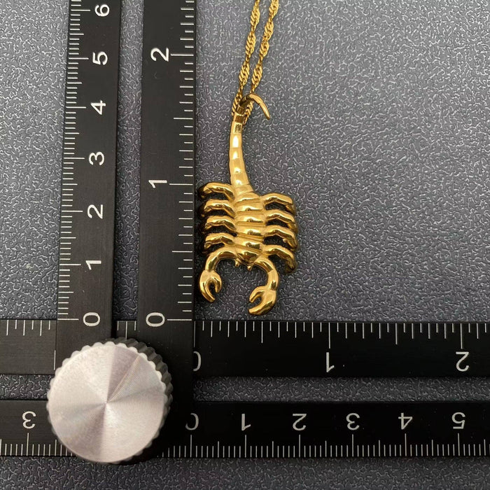 18k Gold Plated Scorpion Necklace